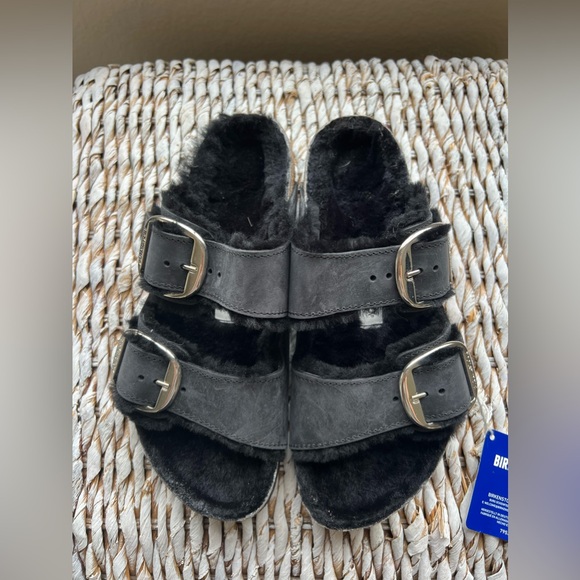 Birkenstock Arizona Big buckle shearling slide - Picture 6 of 7